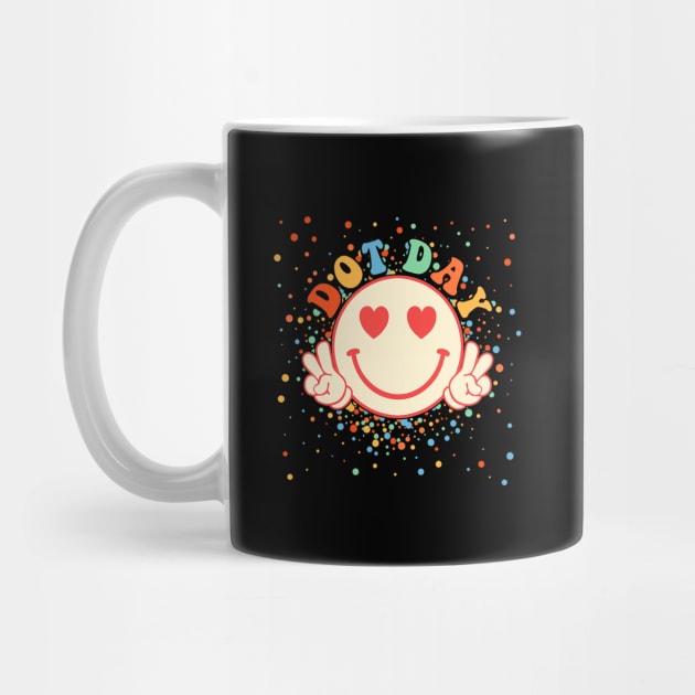 Happy International Dot Day Smile Face Groovy Polka Dot by everetto